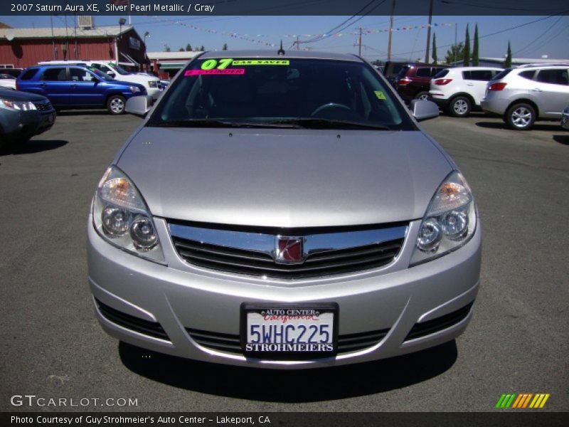 Silver Pearl Metallic / Gray 2007 Saturn Aura XE