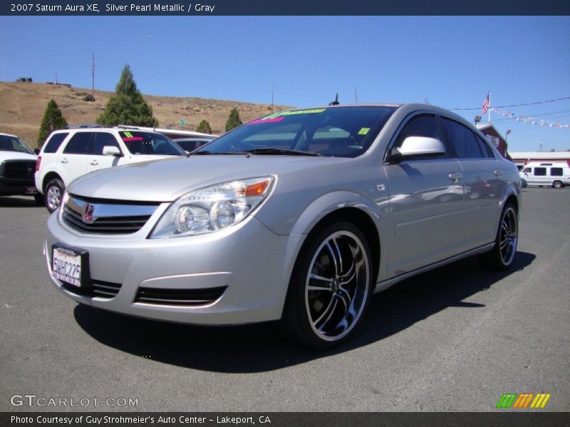 Silver Pearl Metallic / Gray 2007 Saturn Aura XE
