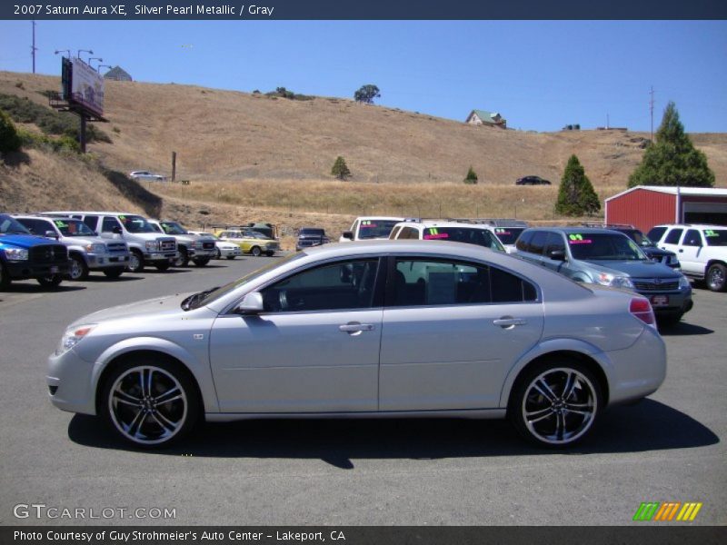 Silver Pearl Metallic / Gray 2007 Saturn Aura XE