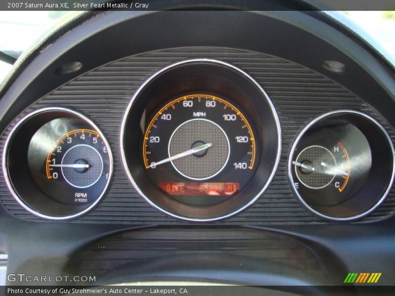 Silver Pearl Metallic / Gray 2007 Saturn Aura XE