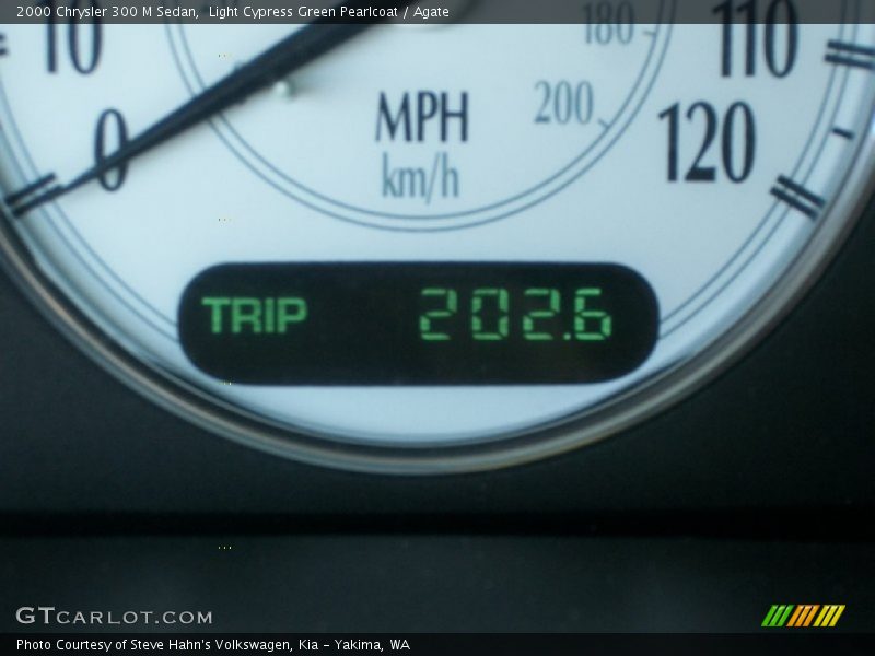 Light Cypress Green Pearlcoat / Agate 2000 Chrysler 300 M Sedan
