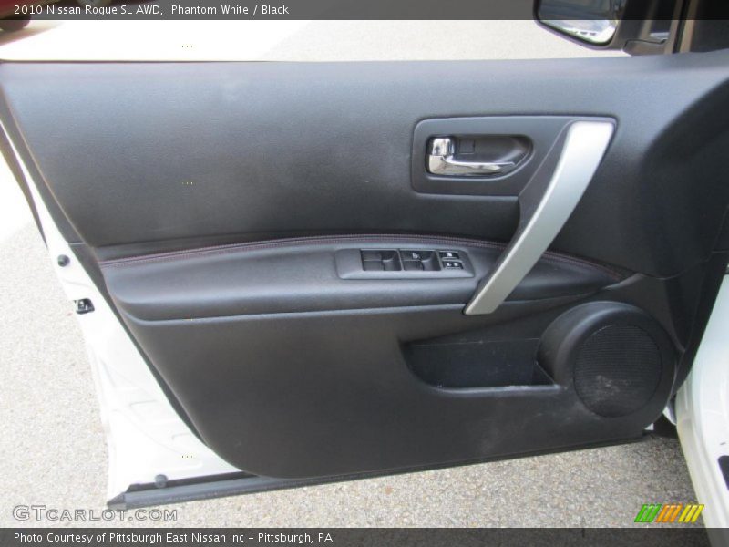 Phantom White / Black 2010 Nissan Rogue SL AWD