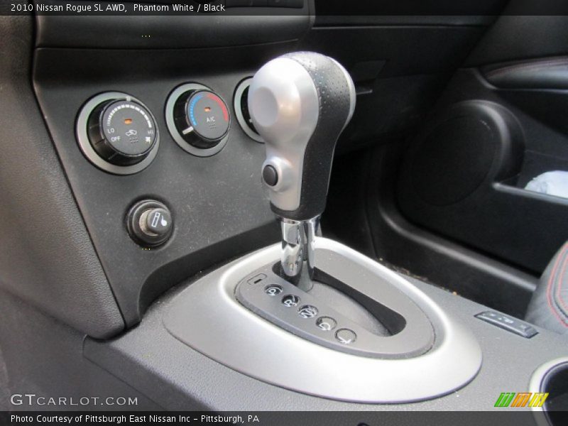 Phantom White / Black 2010 Nissan Rogue SL AWD