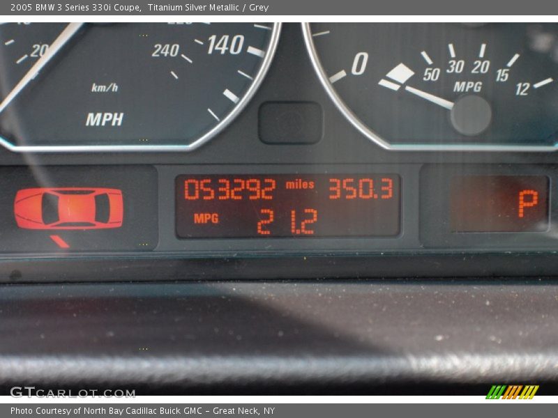 Titanium Silver Metallic / Grey 2005 BMW 3 Series 330i Coupe