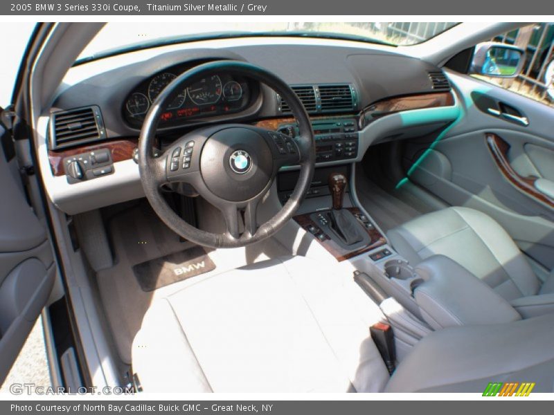 Titanium Silver Metallic / Grey 2005 BMW 3 Series 330i Coupe