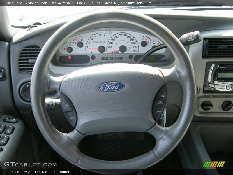 Dark Blue Pearl Metallic / Medium Dark Flint 2004 Ford Explorer Sport Trac Adrenalin