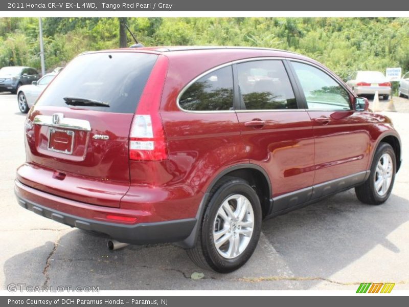 Tango Red Pearl / Gray 2011 Honda CR-V EX-L 4WD