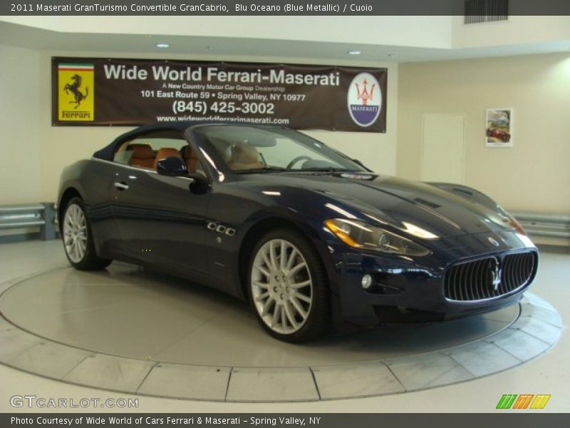 Blu Oceano (Blue Metallic) / Cuoio 2011 Maserati GranTurismo Convertible GranCabrio