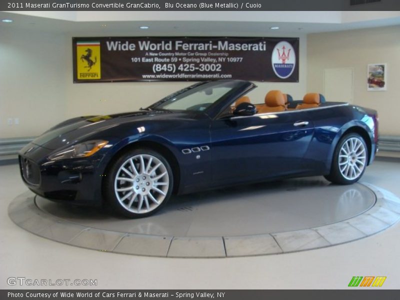 Blu Oceano (Blue Metallic) / Cuoio 2011 Maserati GranTurismo Convertible GranCabrio