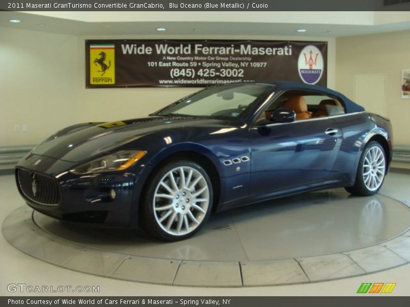 Blu Oceano (Blue Metallic) / Cuoio 2011 Maserati GranTurismo Convertible GranCabrio