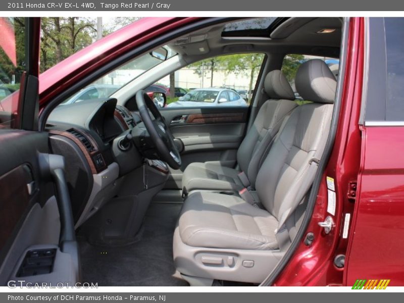 Tango Red Pearl / Gray 2011 Honda CR-V EX-L 4WD