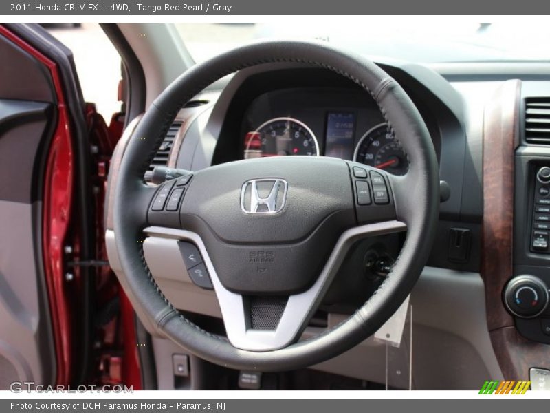 Tango Red Pearl / Gray 2011 Honda CR-V EX-L 4WD