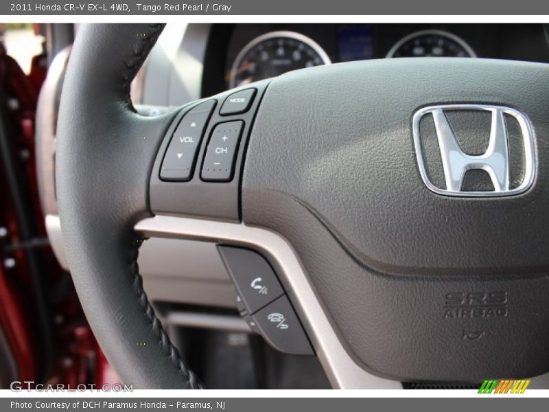 Tango Red Pearl / Gray 2011 Honda CR-V EX-L 4WD