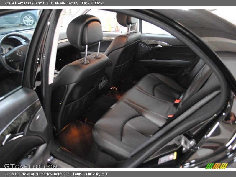 Black / Black 2009 Mercedes-Benz E 350 4Matic Sedan