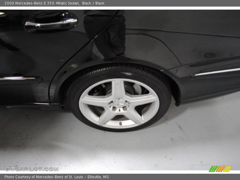 Black / Black 2009 Mercedes-Benz E 350 4Matic Sedan