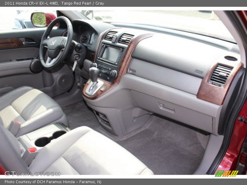 Tango Red Pearl / Gray 2011 Honda CR-V EX-L 4WD