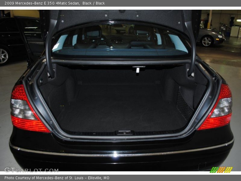 Black / Black 2009 Mercedes-Benz E 350 4Matic Sedan
