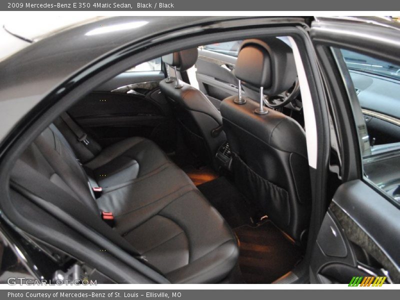 Black / Black 2009 Mercedes-Benz E 350 4Matic Sedan