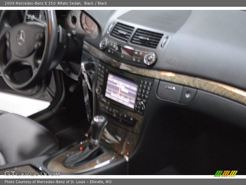 Black / Black 2009 Mercedes-Benz E 350 4Matic Sedan