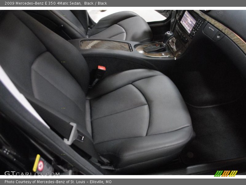 Black / Black 2009 Mercedes-Benz E 350 4Matic Sedan