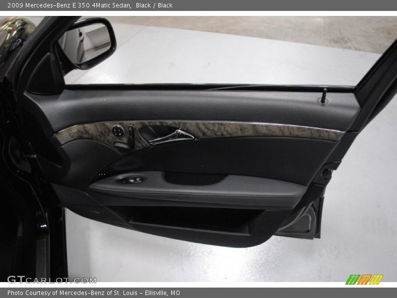 Black / Black 2009 Mercedes-Benz E 350 4Matic Sedan