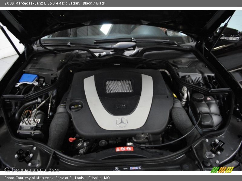 Black / Black 2009 Mercedes-Benz E 350 4Matic Sedan
