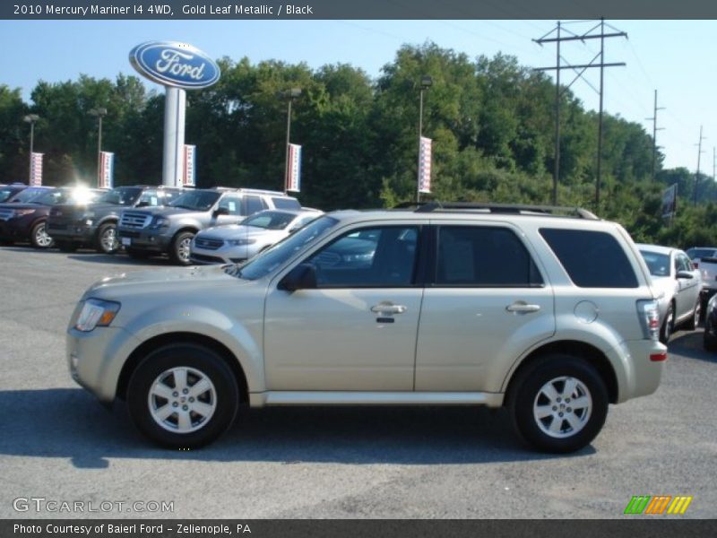Gold Leaf Metallic / Black 2010 Mercury Mariner I4 4WD