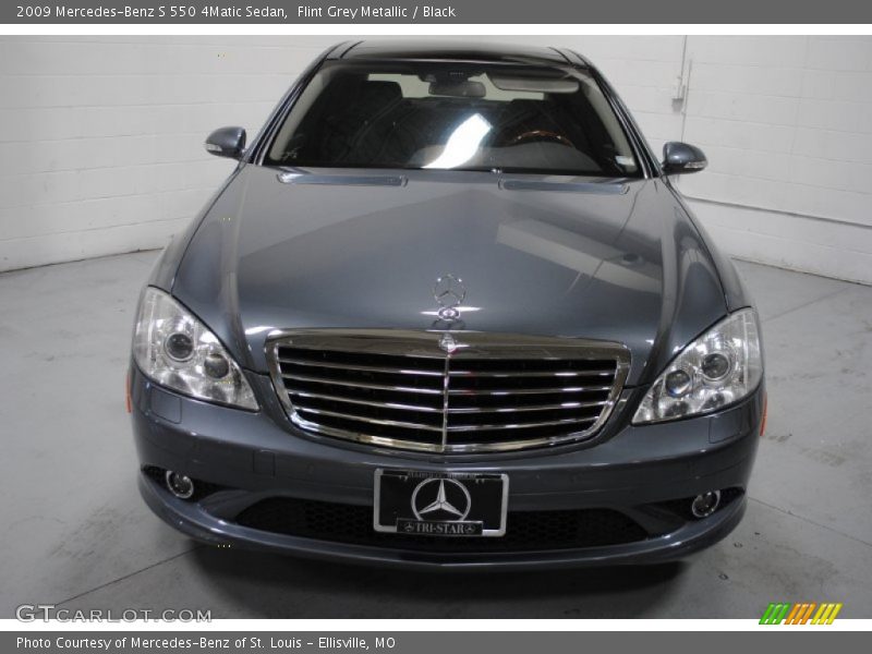 Flint Grey Metallic / Black 2009 Mercedes-Benz S 550 4Matic Sedan