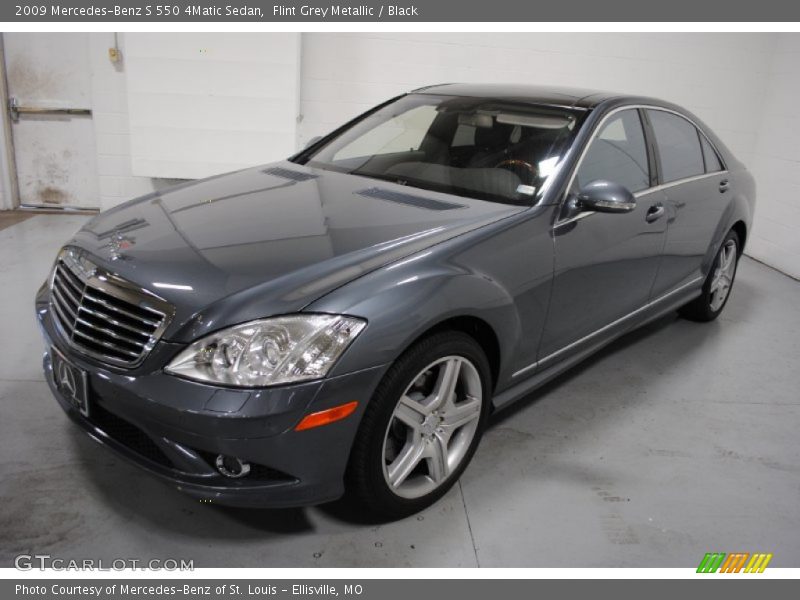 Flint Grey Metallic / Black 2009 Mercedes-Benz S 550 4Matic Sedan
