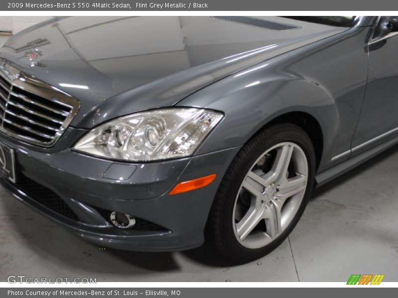 Flint Grey Metallic / Black 2009 Mercedes-Benz S 550 4Matic Sedan