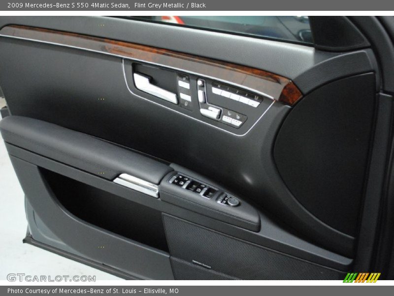 Flint Grey Metallic / Black 2009 Mercedes-Benz S 550 4Matic Sedan