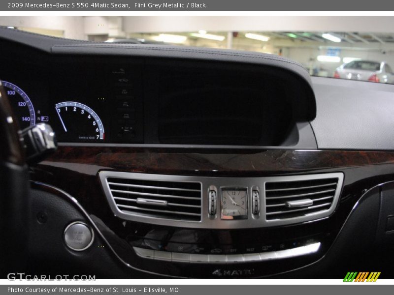 Flint Grey Metallic / Black 2009 Mercedes-Benz S 550 4Matic Sedan