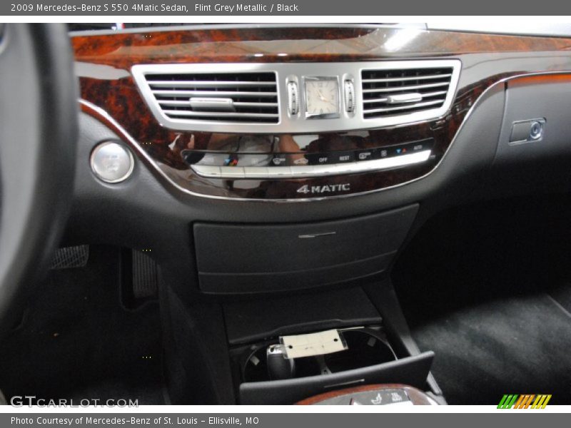 Flint Grey Metallic / Black 2009 Mercedes-Benz S 550 4Matic Sedan