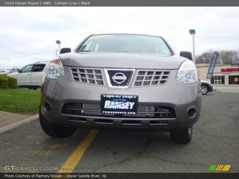 Gotham Gray / Black 2009 Nissan Rogue S AWD