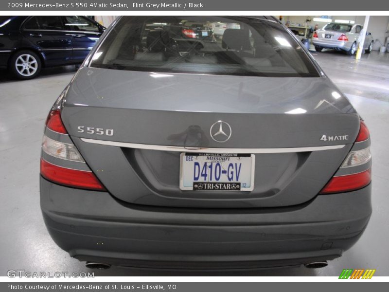Flint Grey Metallic / Black 2009 Mercedes-Benz S 550 4Matic Sedan