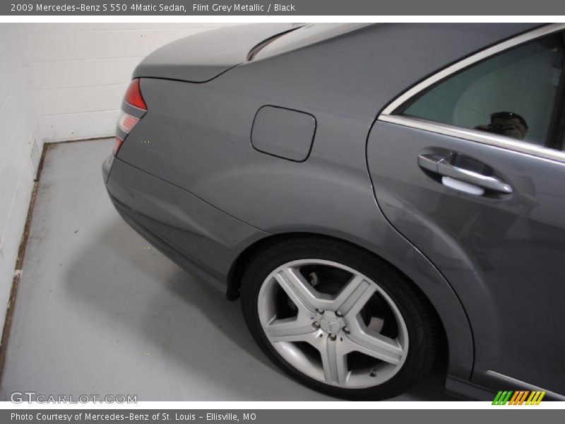 Flint Grey Metallic / Black 2009 Mercedes-Benz S 550 4Matic Sedan