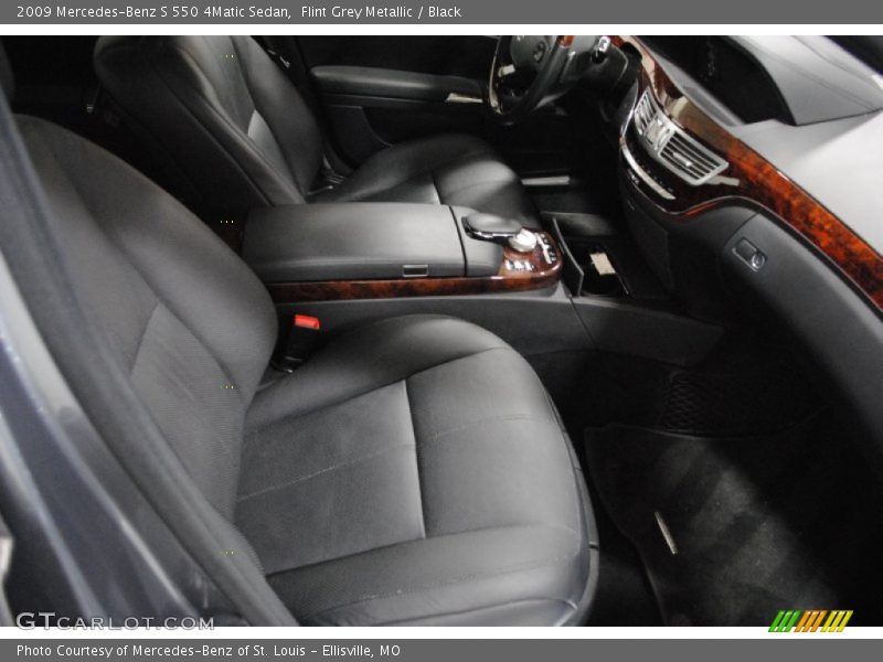 Flint Grey Metallic / Black 2009 Mercedes-Benz S 550 4Matic Sedan
