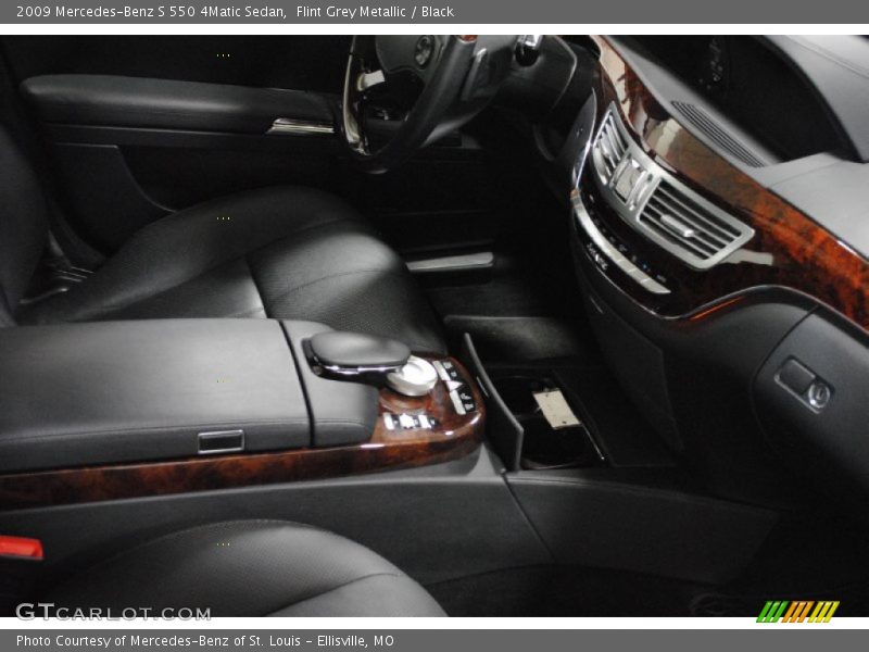 Flint Grey Metallic / Black 2009 Mercedes-Benz S 550 4Matic Sedan