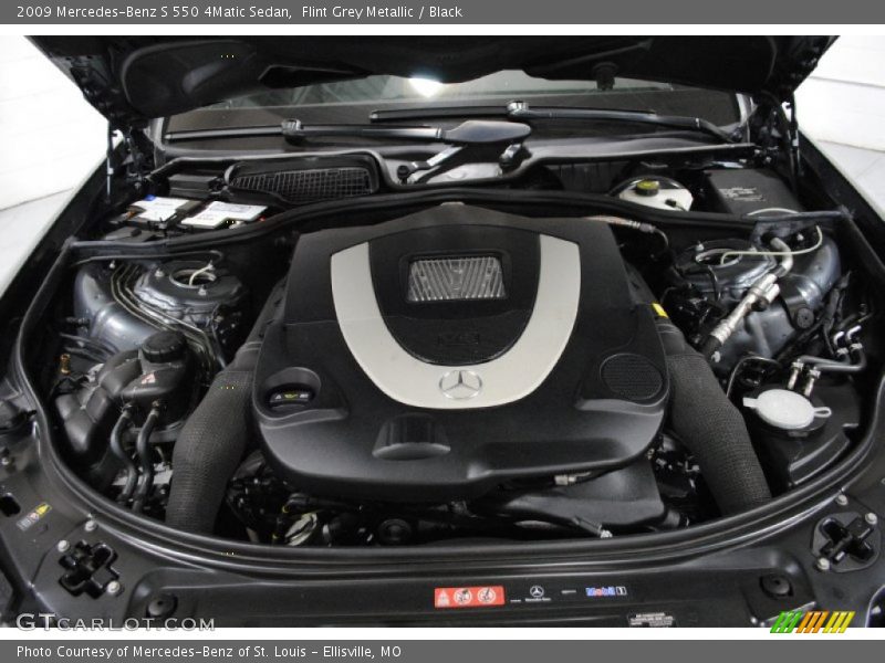 Flint Grey Metallic / Black 2009 Mercedes-Benz S 550 4Matic Sedan