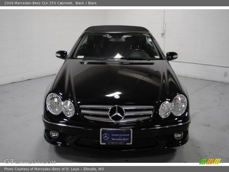 Black / Black 2009 Mercedes-Benz CLK 350 Cabriolet