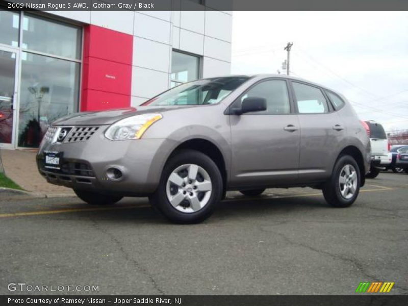 Gotham Gray / Black 2009 Nissan Rogue S AWD