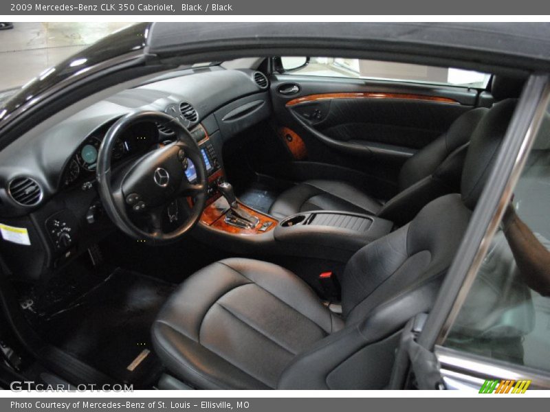 Black / Black 2009 Mercedes-Benz CLK 350 Cabriolet