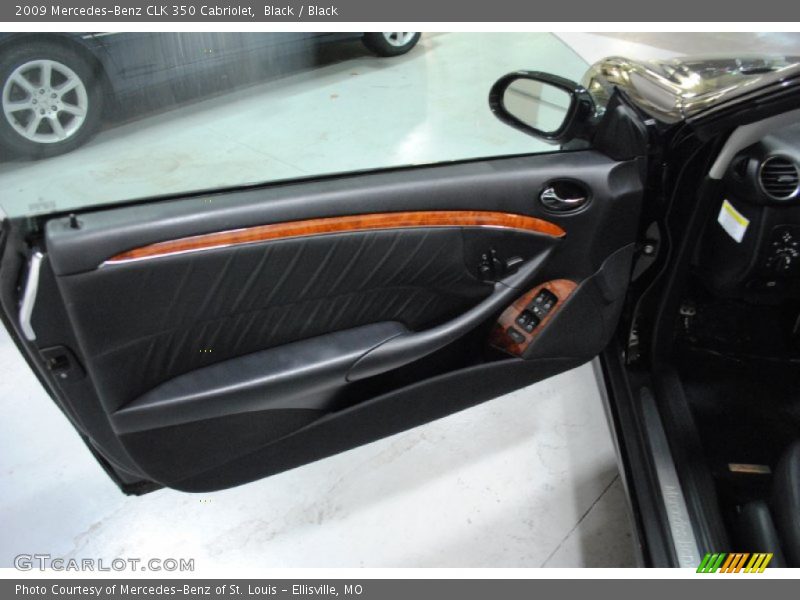 Black / Black 2009 Mercedes-Benz CLK 350 Cabriolet