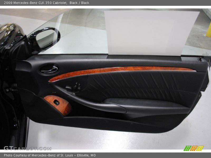 Black / Black 2009 Mercedes-Benz CLK 350 Cabriolet