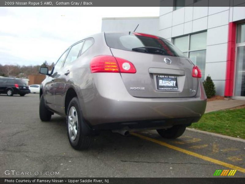 Gotham Gray / Black 2009 Nissan Rogue S AWD