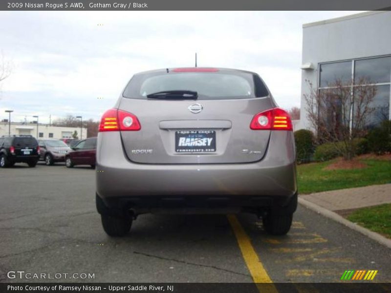 Gotham Gray / Black 2009 Nissan Rogue S AWD