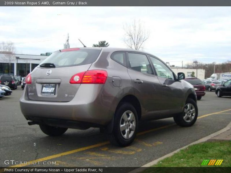 Gotham Gray / Black 2009 Nissan Rogue S AWD