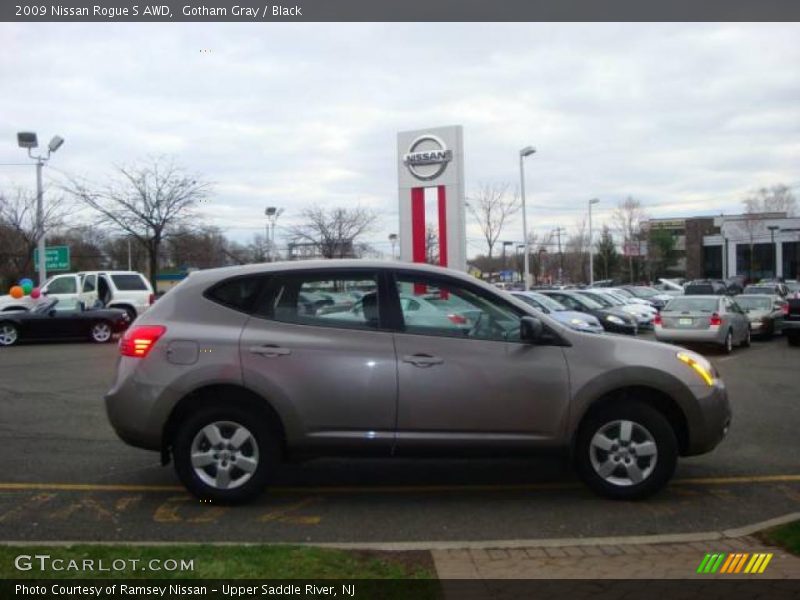 Gotham Gray / Black 2009 Nissan Rogue S AWD