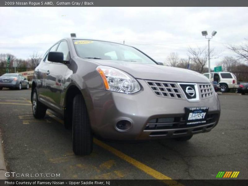 Gotham Gray / Black 2009 Nissan Rogue S AWD