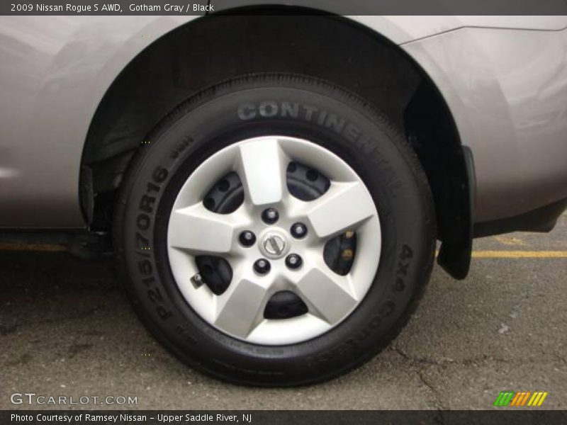 Gotham Gray / Black 2009 Nissan Rogue S AWD